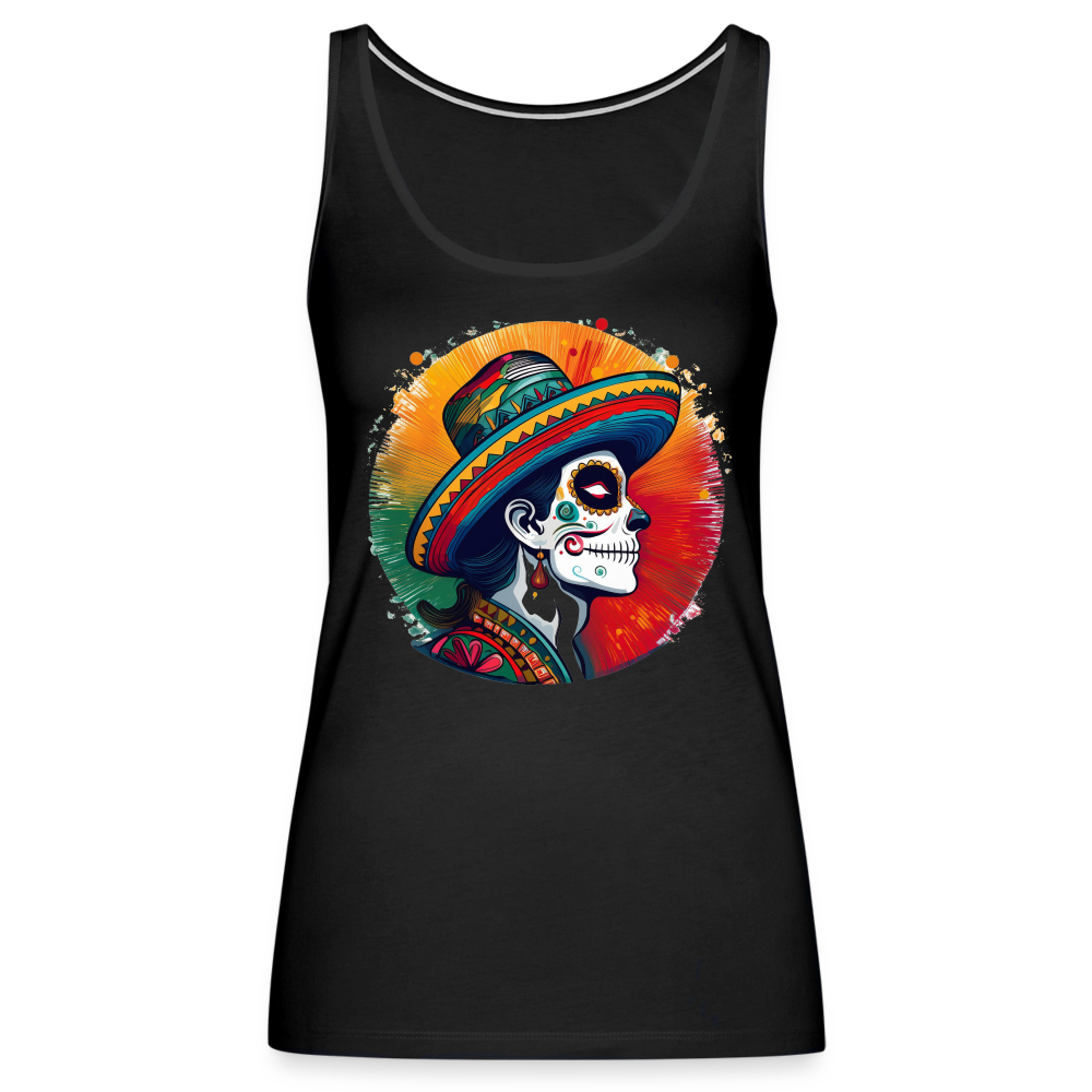 Tanktop Ladies Mexico "La Catrina Side" - Schwarz