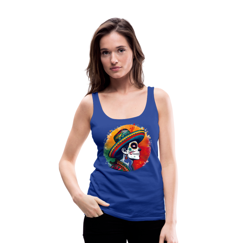 Tanktop Ladies Mexico "La Catrina Side" - Königsblau