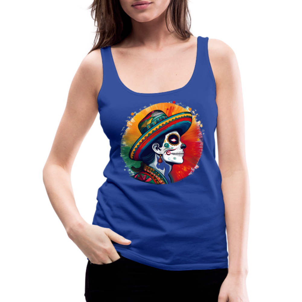 Tanktop Ladies Mexico "La Catrina Side" - Königsblau