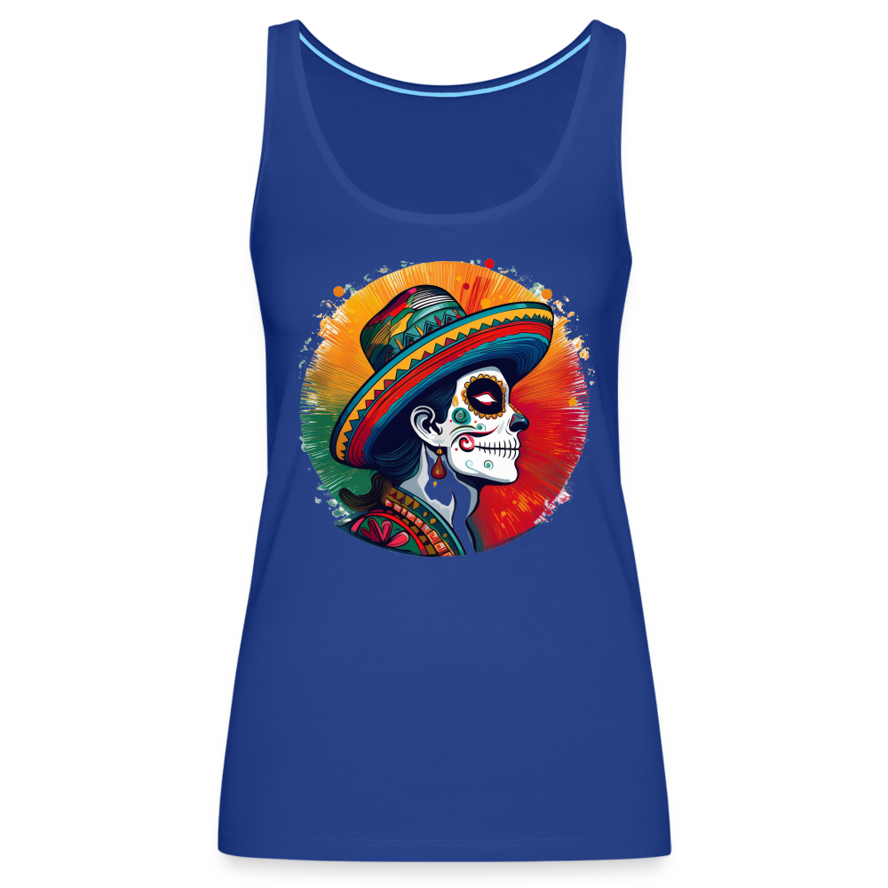 Tanktop Ladies Mexico "La Catrina Side" - Königsblau