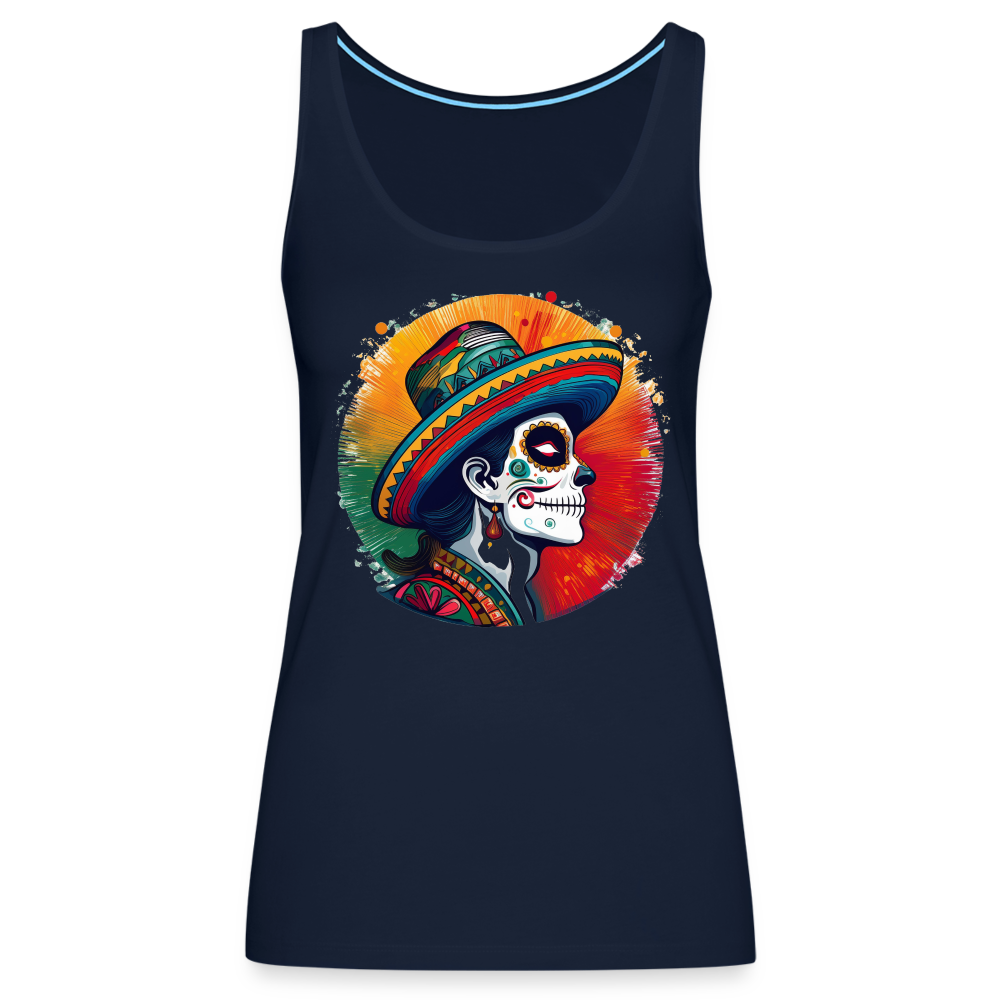 Tanktop Ladies Mexico "La Catrina Side" - Navy