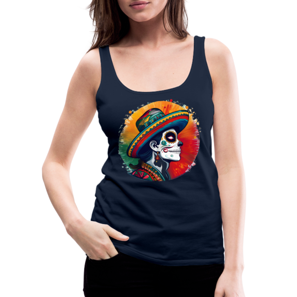 Tanktop Ladies Mexico "La Catrina Side" - Navy