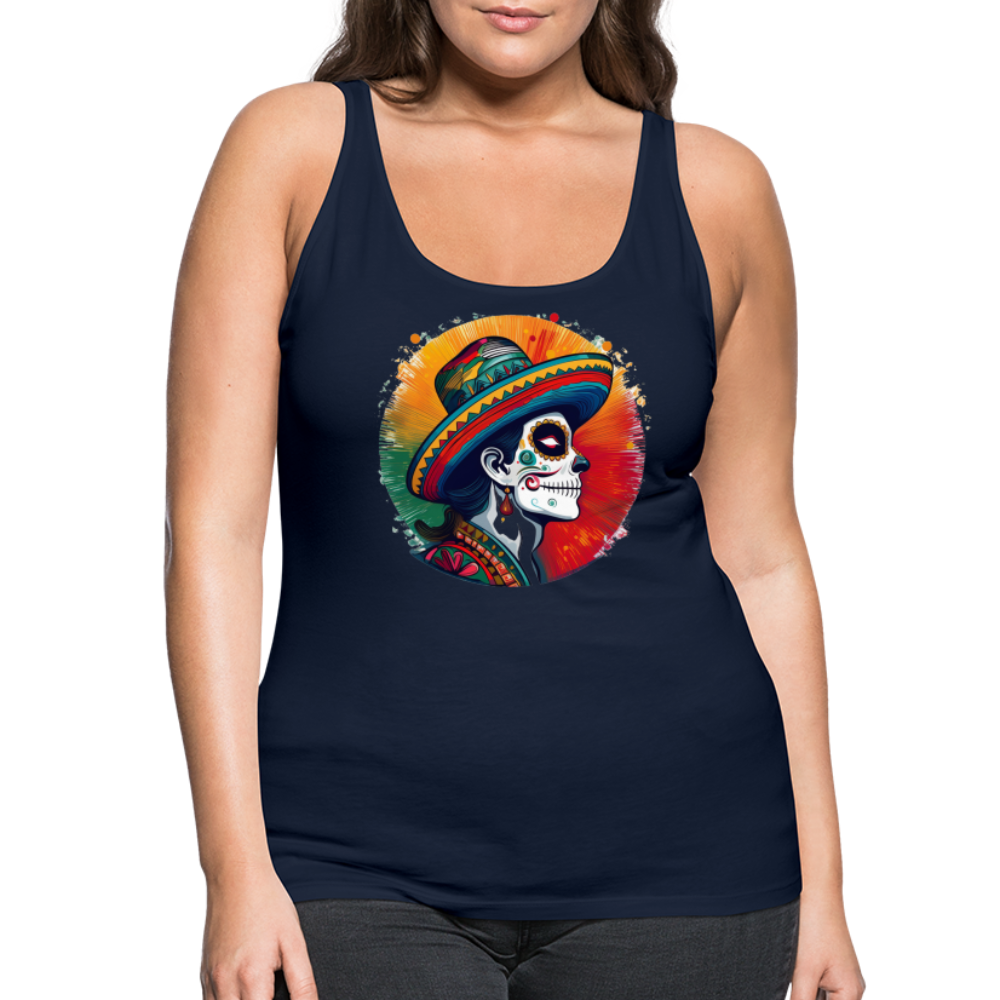 Tanktop Ladies Mexico "La Catrina Side" - Navy