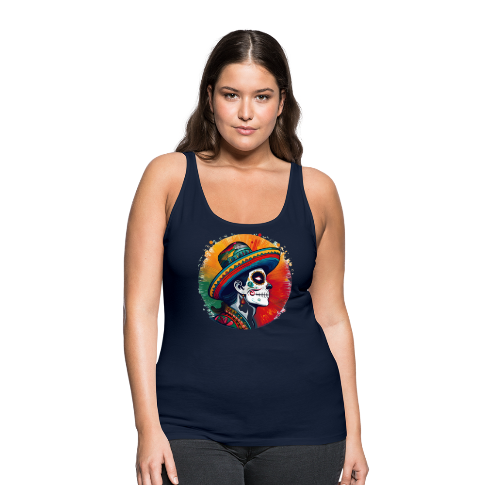 Tanktop Ladies Mexico "La Catrina Side" - Navy