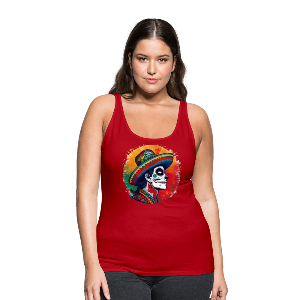 Tanktop Ladies Mexico "La Catrina Side" - Rot