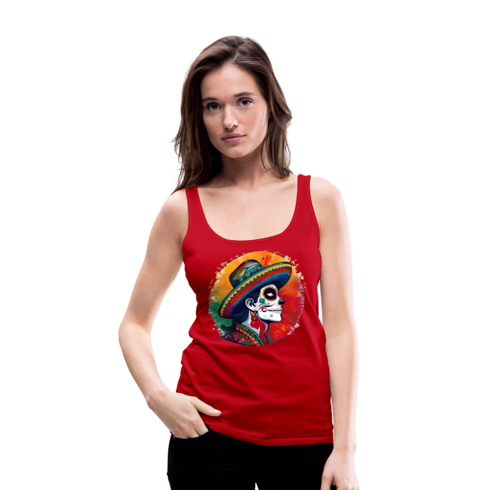 Tanktop Ladies Mexico "La Catrina Side" - Rot