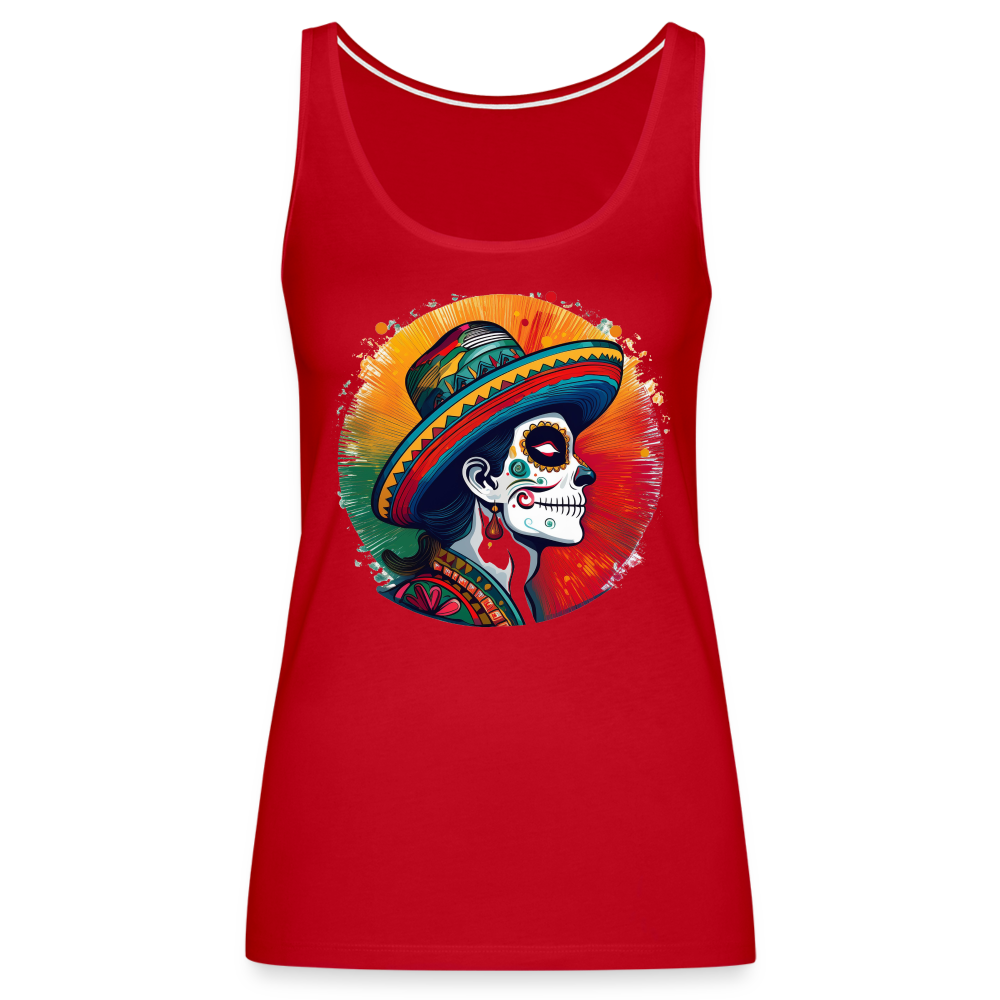 Tanktop Ladies Mexico "La Catrina Side" - Rot
