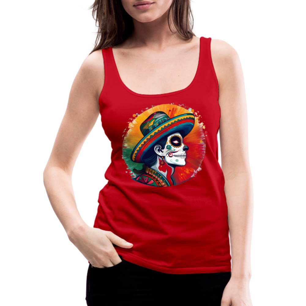 Tanktop Ladies Mexico "La Catrina Side" - Rot
