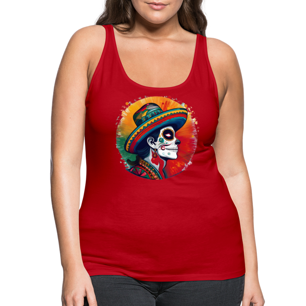 Tanktop Ladies Mexico "La Catrina Side" - Rot