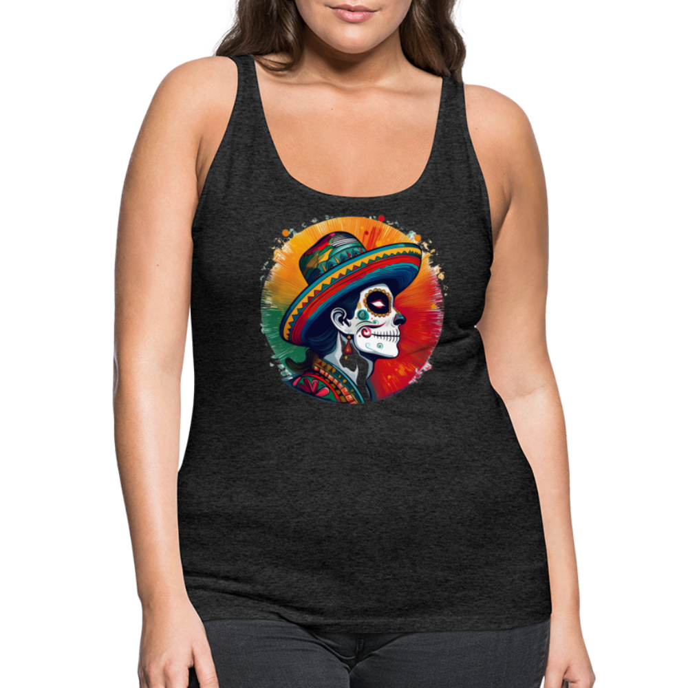 Tanktop Ladies Mexico "La Catrina Side" - Anthrazit