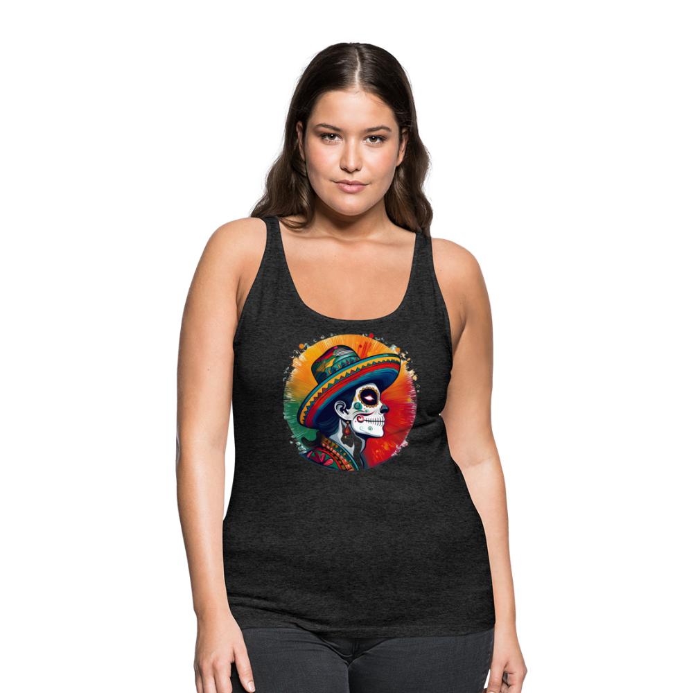 Tanktop Ladies Mexico "La Catrina Side" - Anthrazit
