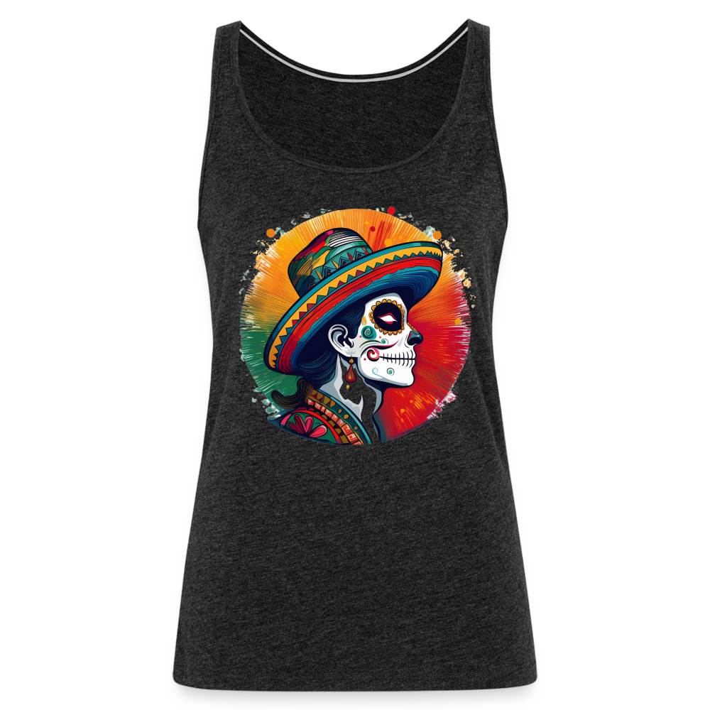 Tanktop Ladies Mexico "La Catrina Side" - Anthrazit