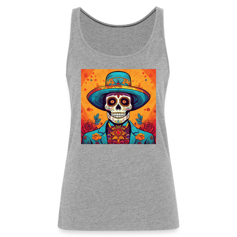 Tanktop Ladies Mexico "Hombre Muerto" - Grau meliert