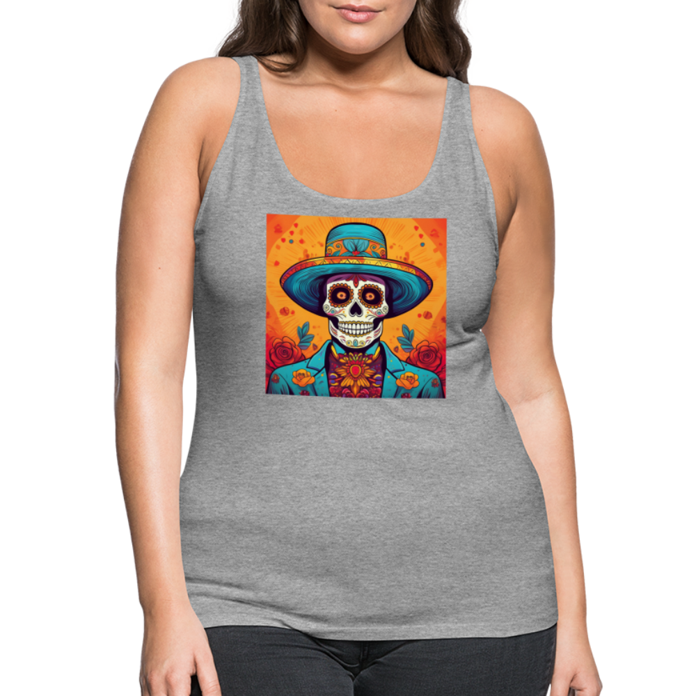 Tanktop Ladies Mexico "Hombre Muerto" - Grau meliert