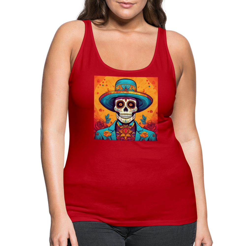 Tanktop Ladies Mexico "Hombre Muerto" - Rot