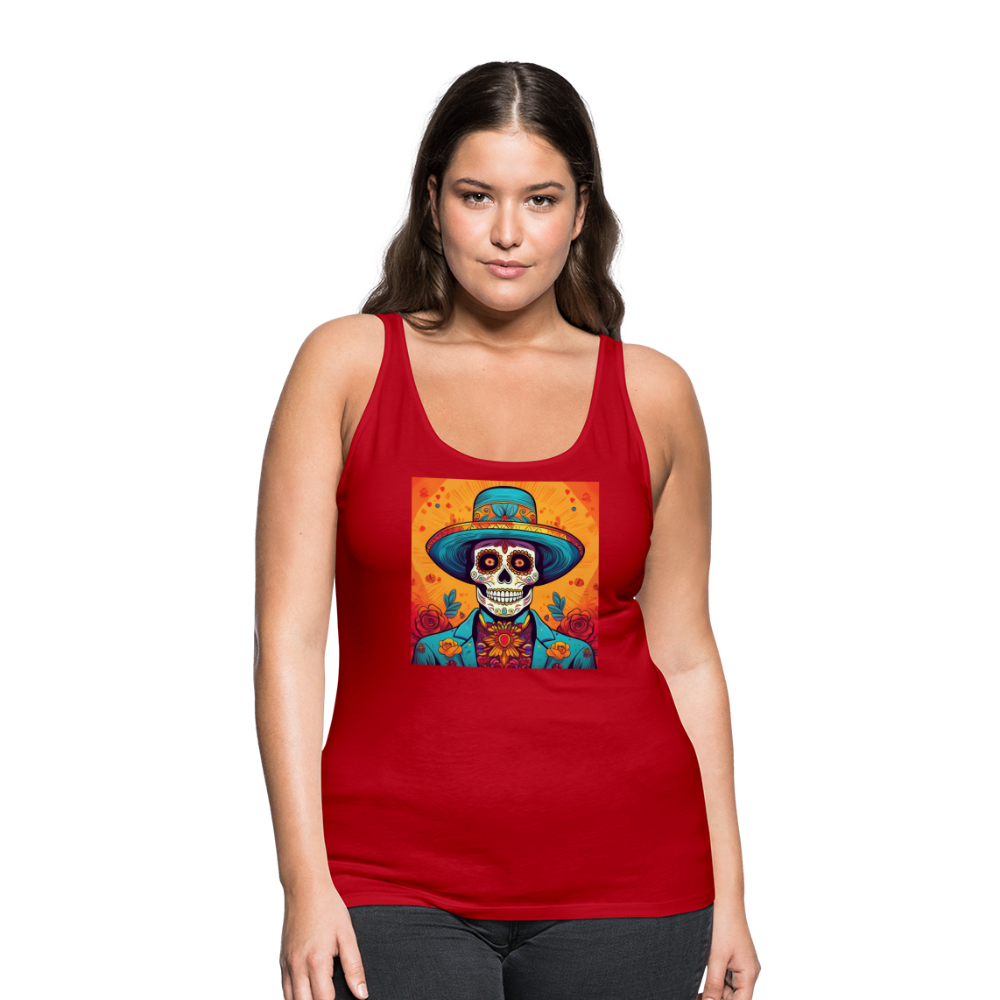 Tanktop Ladies Mexico "Hombre Muerto" - Rot