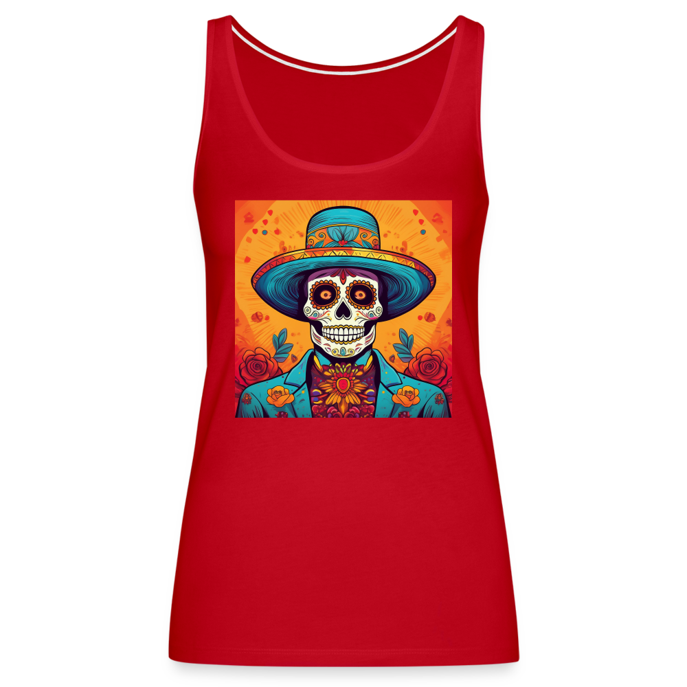 Tanktop Ladies Mexico "Hombre Muerto" - Rot