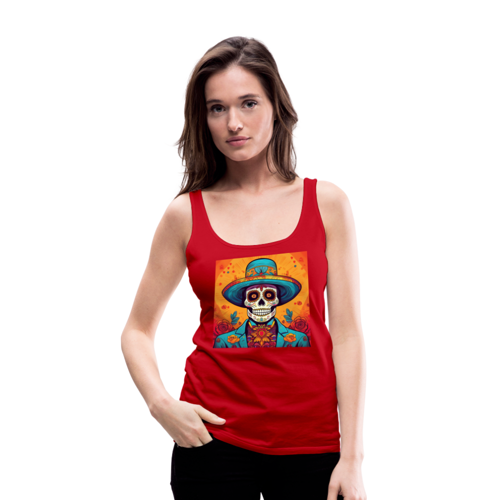 Tanktop Ladies Mexico "Hombre Muerto" - Rot