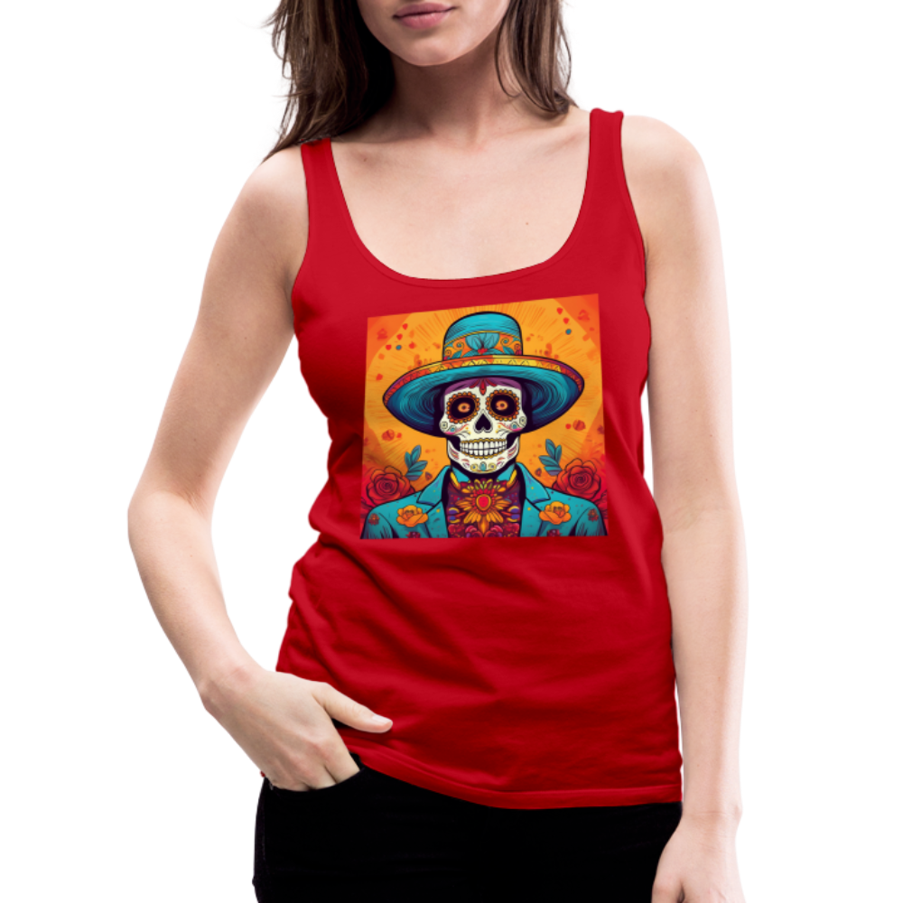 Tanktop Ladies Mexico "Hombre Muerto" - Rot