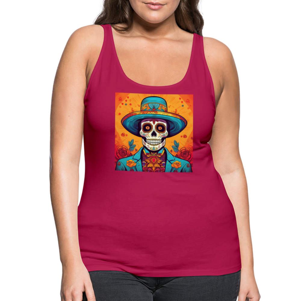 Tanktop Ladies Mexico "Hombre Muerto" - dunkles Pink