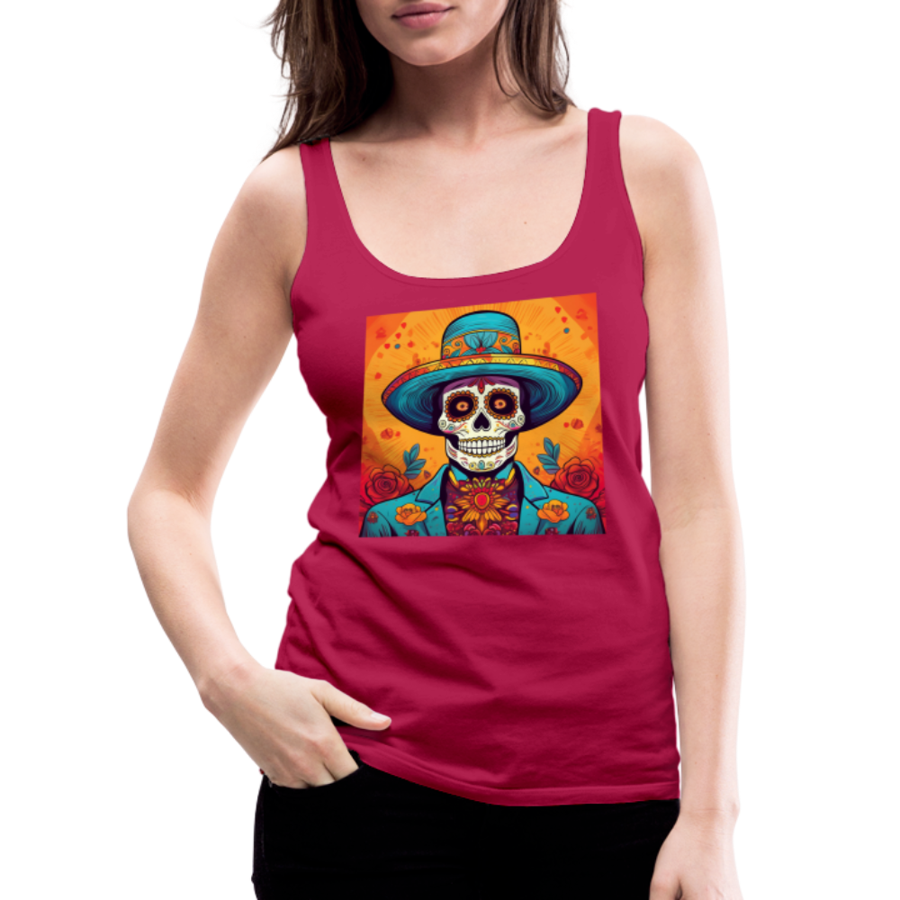 Tanktop Ladies Mexico "Hombre Muerto" - dunkles Pink