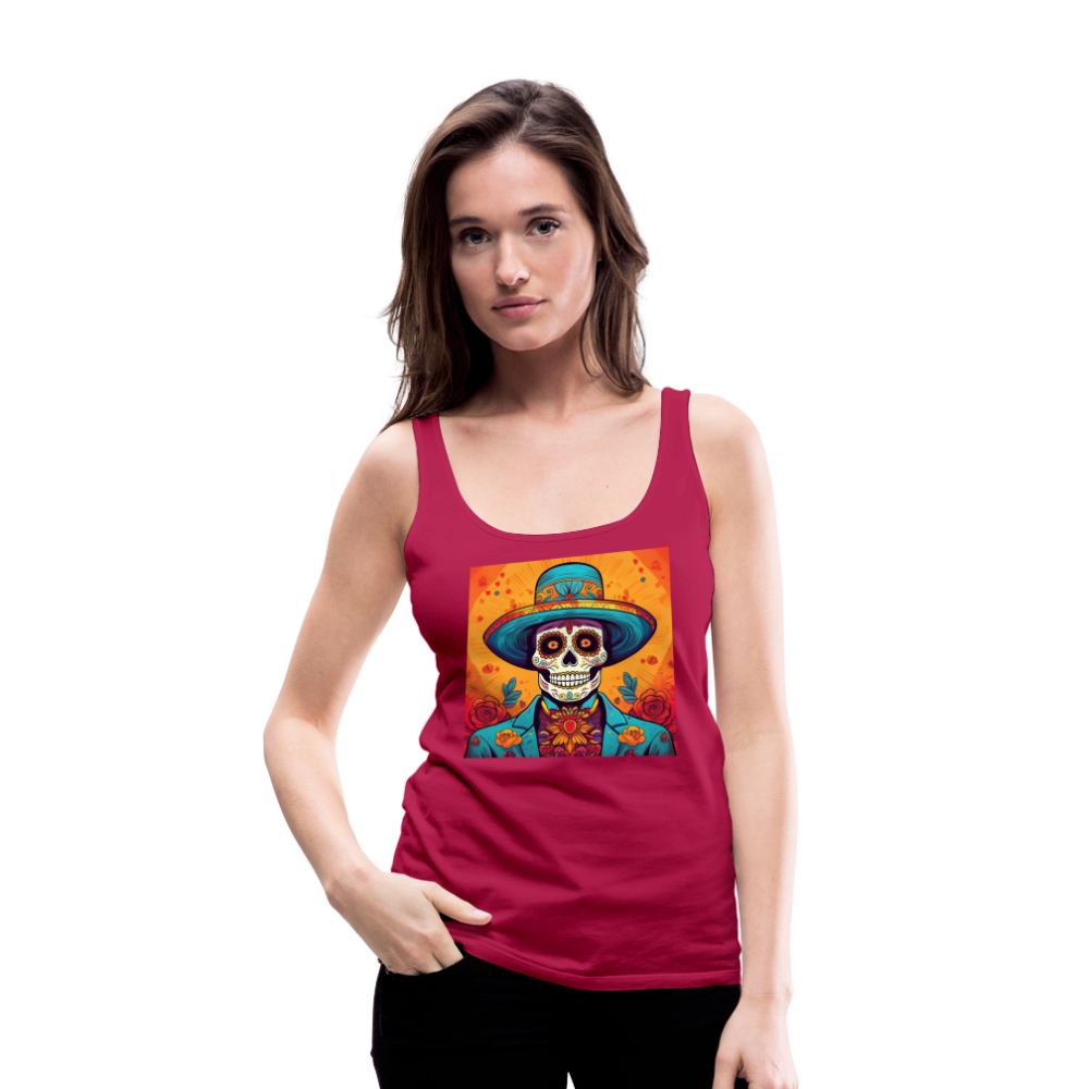 Tanktop Ladies Mexico "Hombre Muerto" - dunkles Pink