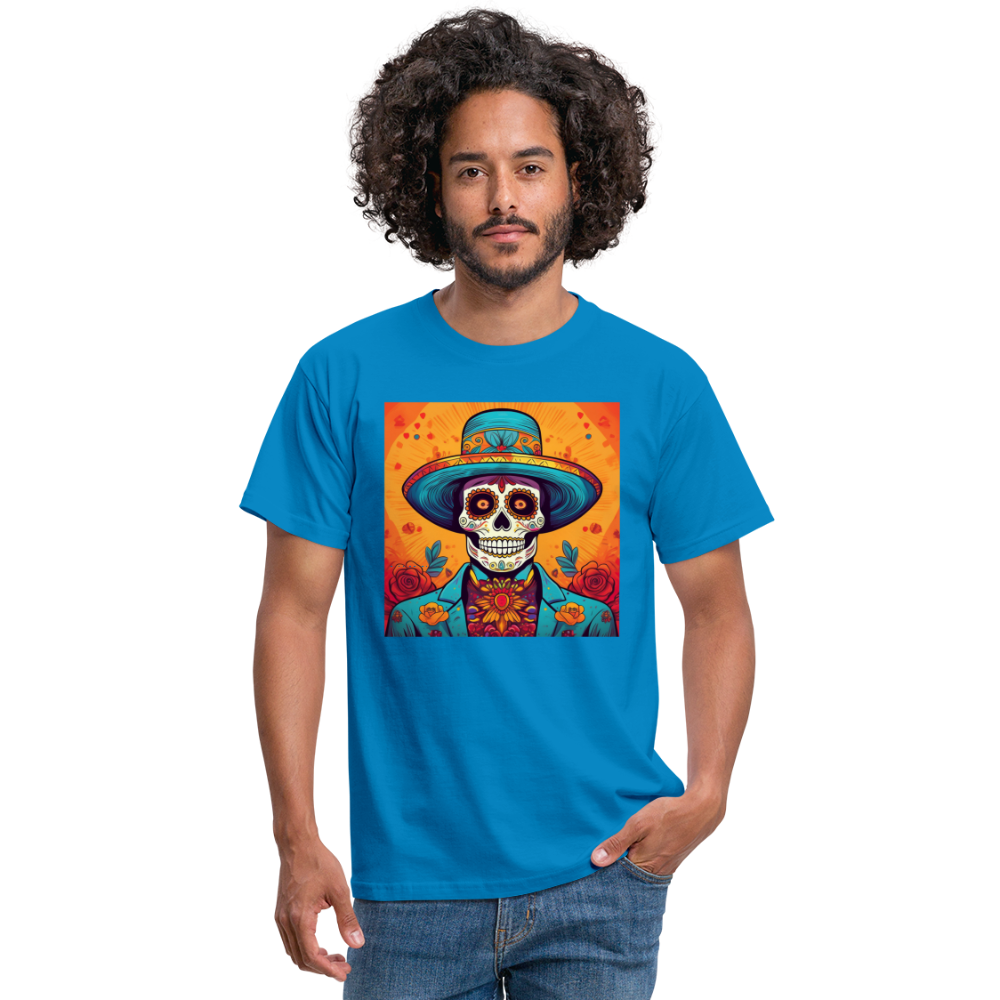T-Shirt Mexico "Hombre Muerto" - Royalblau