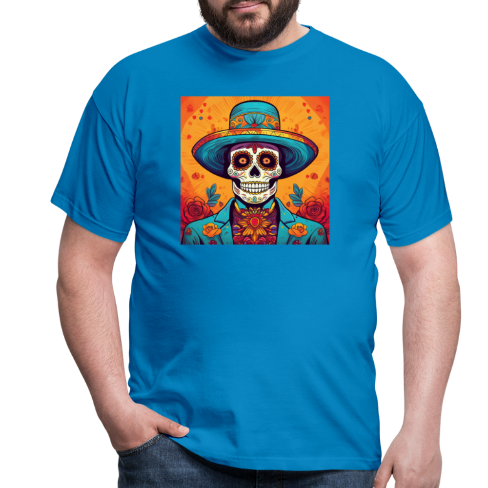T-Shirt Mexico "Hombre Muerto" - Royalblau