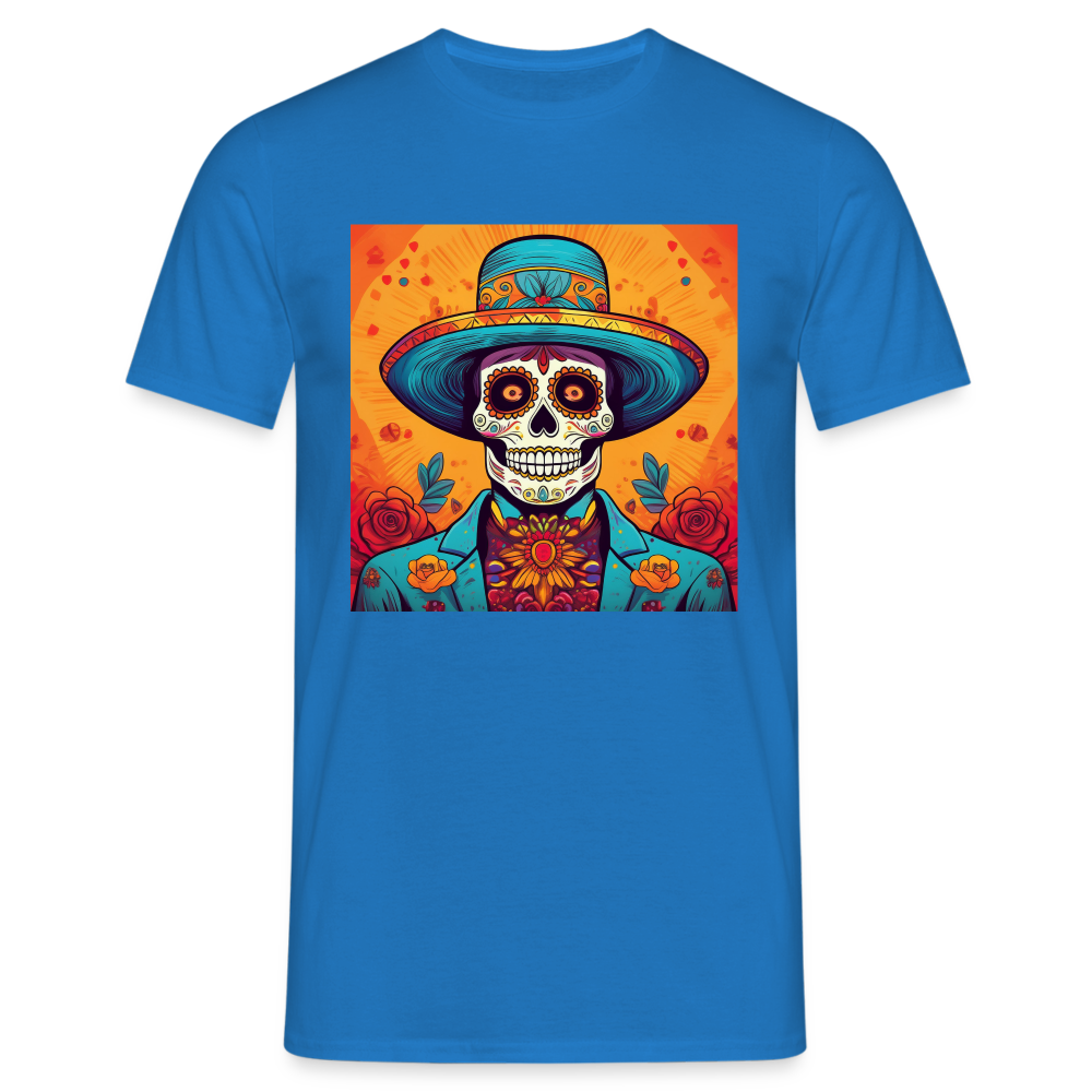 T-Shirt Mexico "Hombre Muerto" - Royalblau