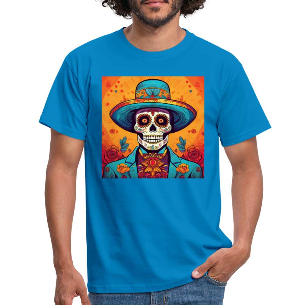 T-Shirt Mexico "Hombre Muerto" - Royalblau