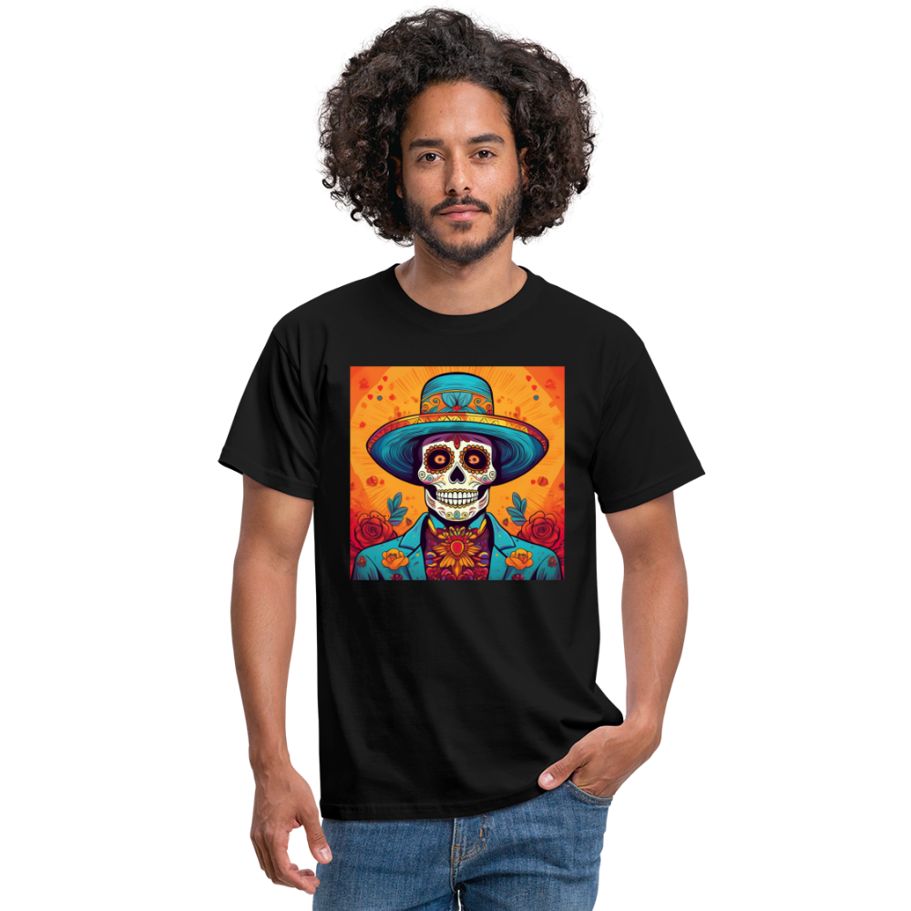 T-Shirt Mexico "Hombre Muerto" - Schwarz
