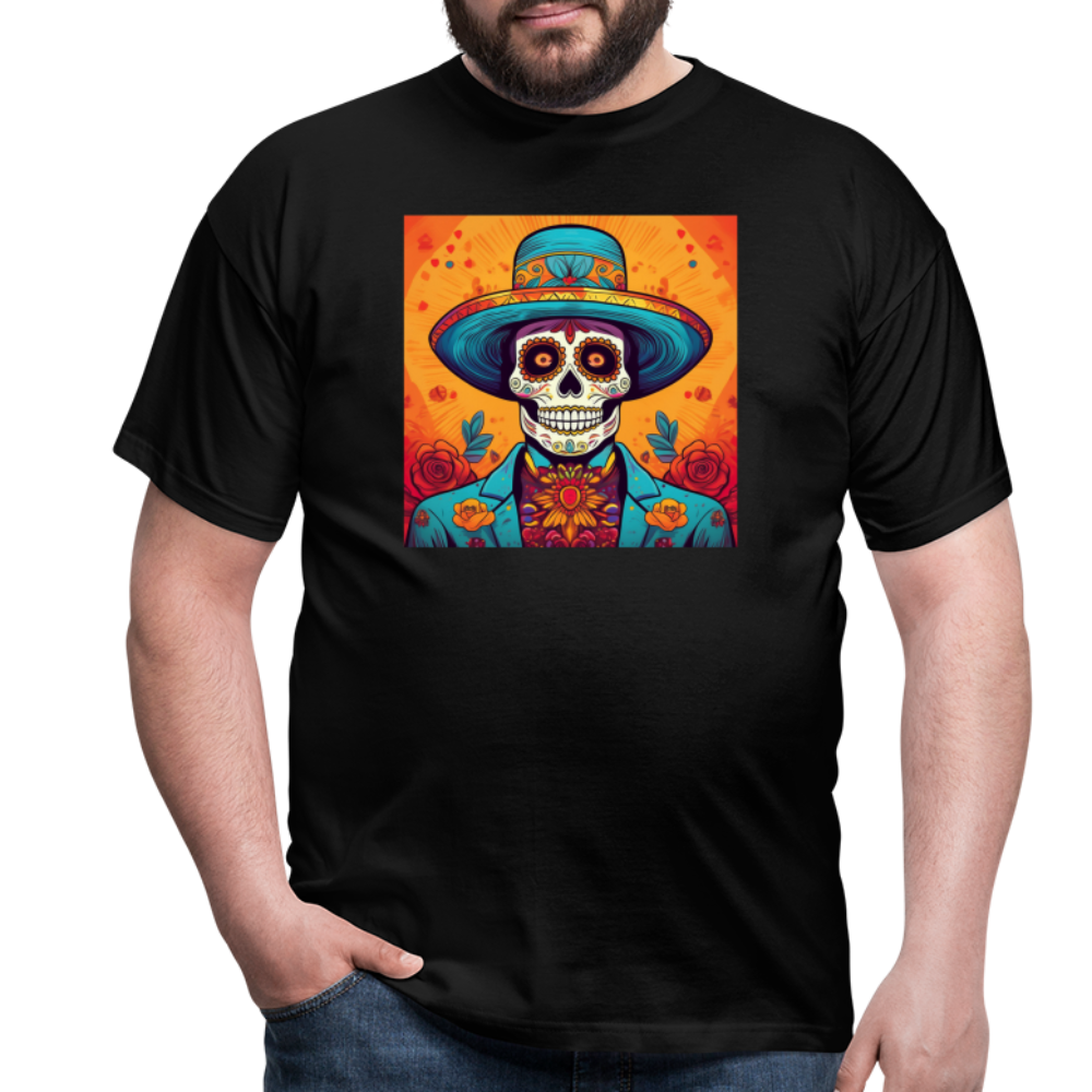 T-Shirt Mexico "Hombre Muerto" - Schwarz
