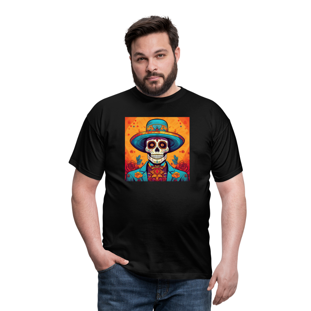 T-Shirt Mexico "Hombre Muerto" - Schwarz