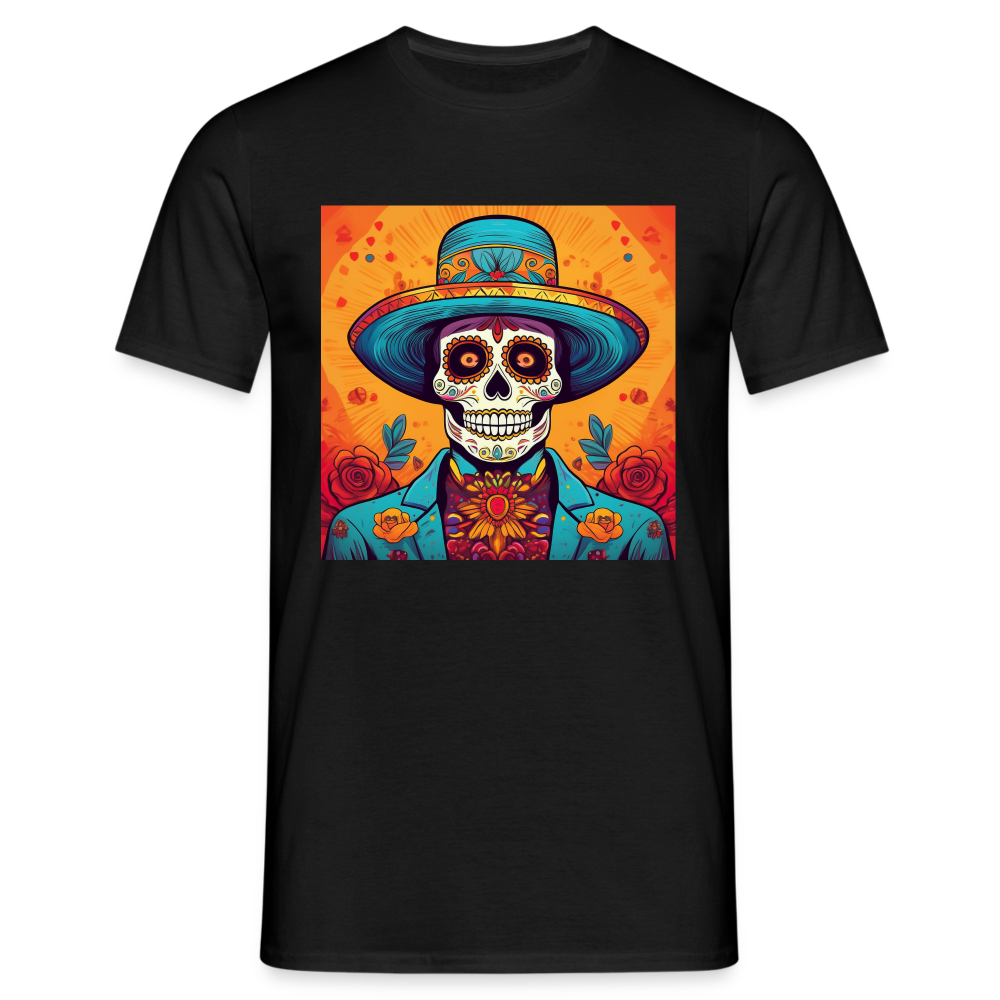 T-Shirt Mexico "Hombre Muerto" - Schwarz