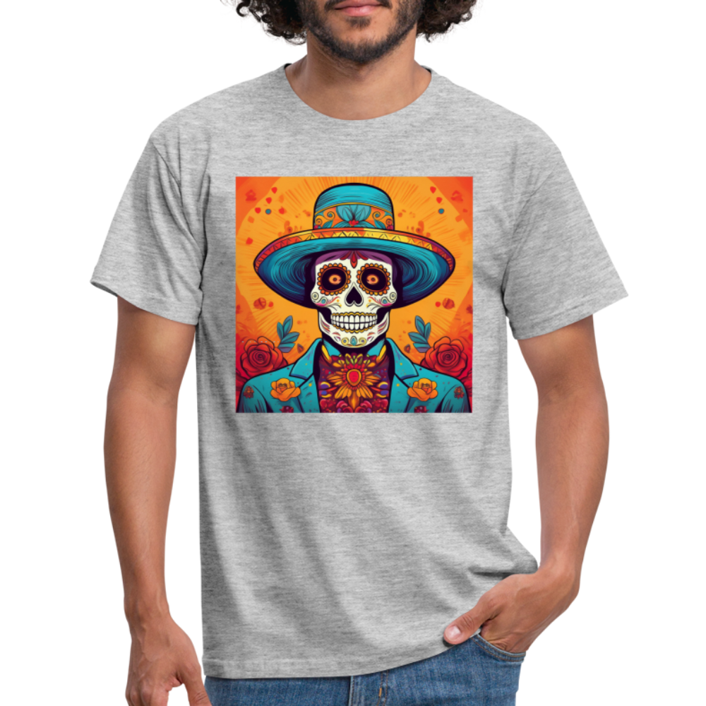 T-Shirt Mexico "Hombre Muerto" - Grau meliert