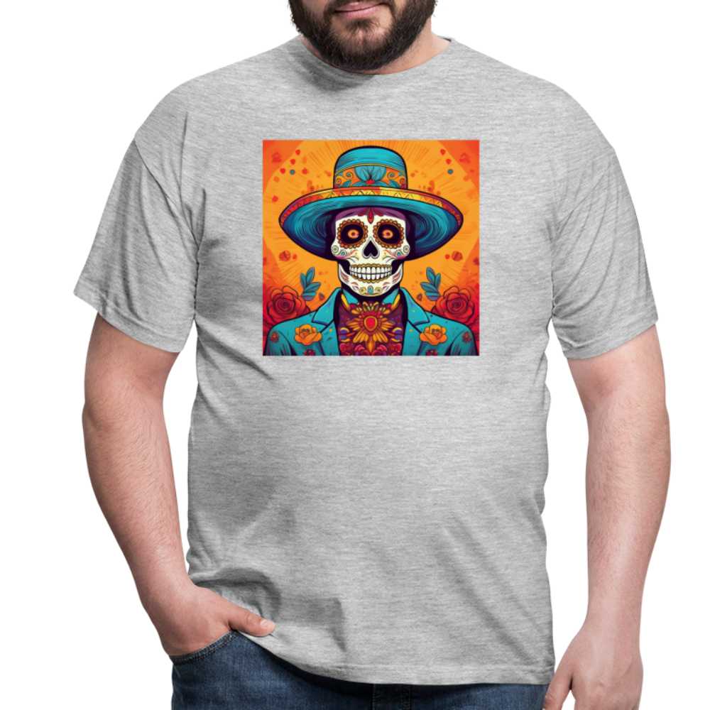T-Shirt Mexico "Hombre Muerto" - Grau meliert