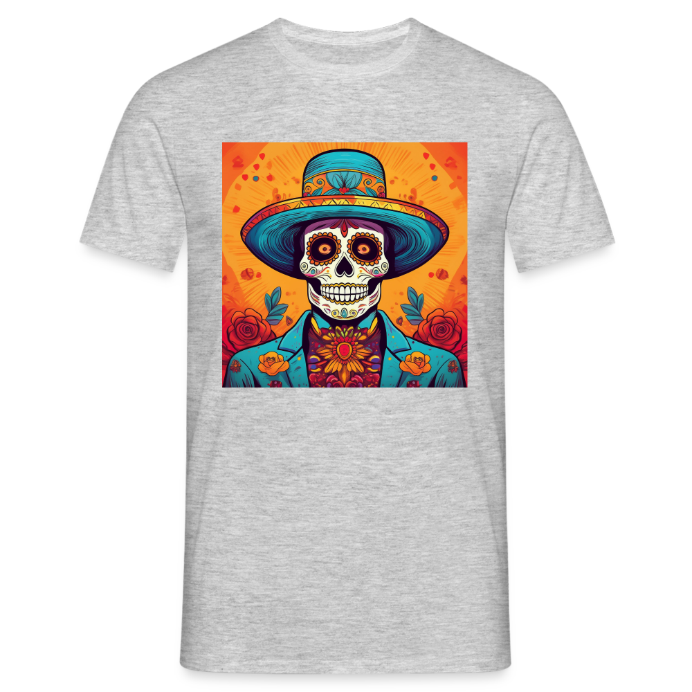 T-Shirt Mexico "Hombre Muerto" - Grau meliert