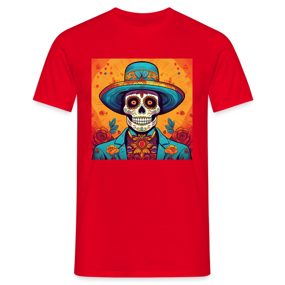 T-Shirt Mexico "Hombre Muerto" - Rot