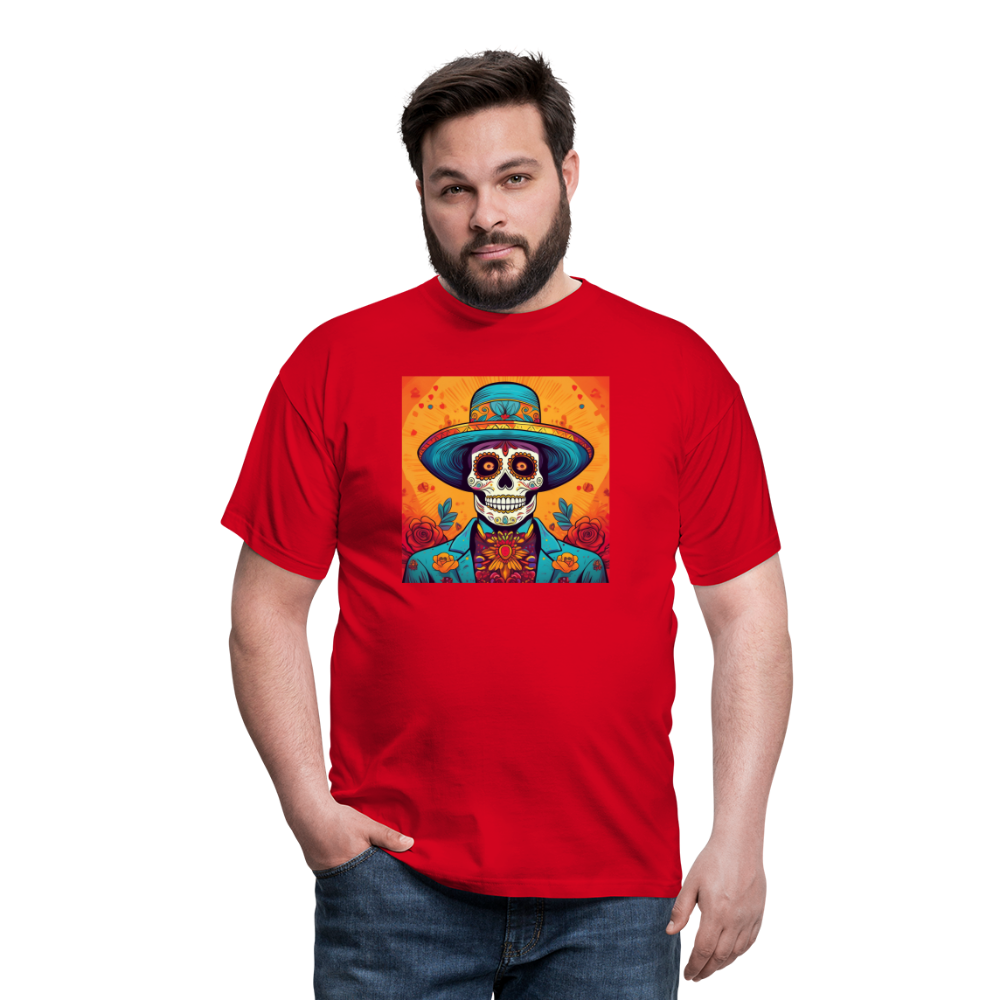 T-Shirt Mexico "Hombre Muerto" - Rot