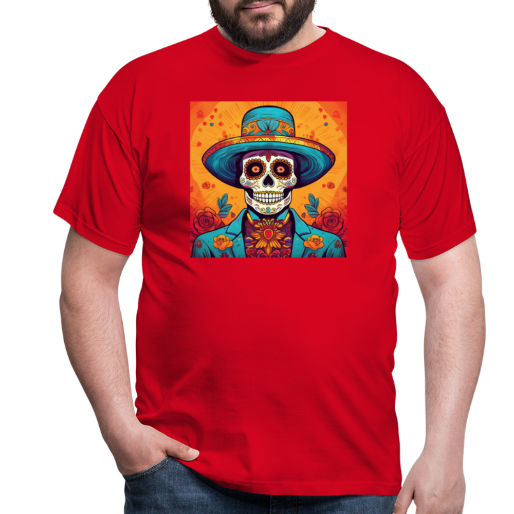 T-Shirt Mexico "Hombre Muerto" - Rot