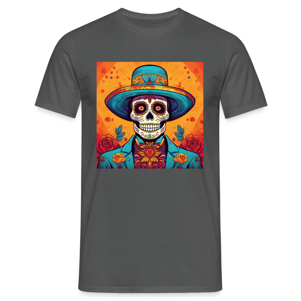 T-Shirt Mexico "Hombre Muerto" - Anthrazit