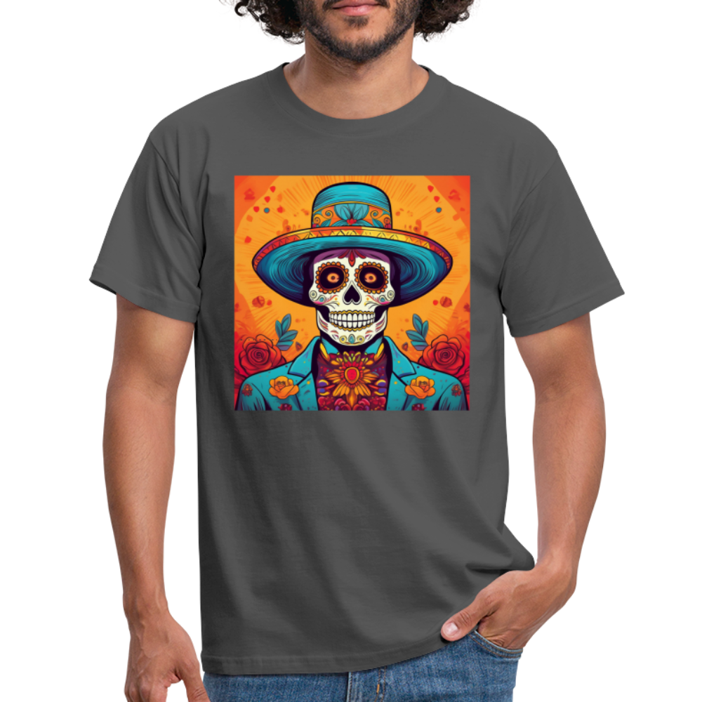 T-Shirt Mexico "Hombre Muerto" - Anthrazit