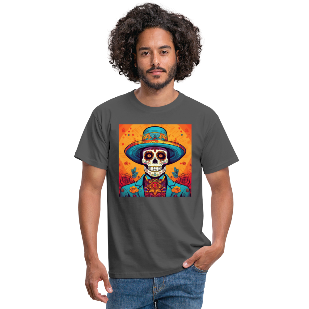 T-Shirt Mexico "Hombre Muerto" - Anthrazit