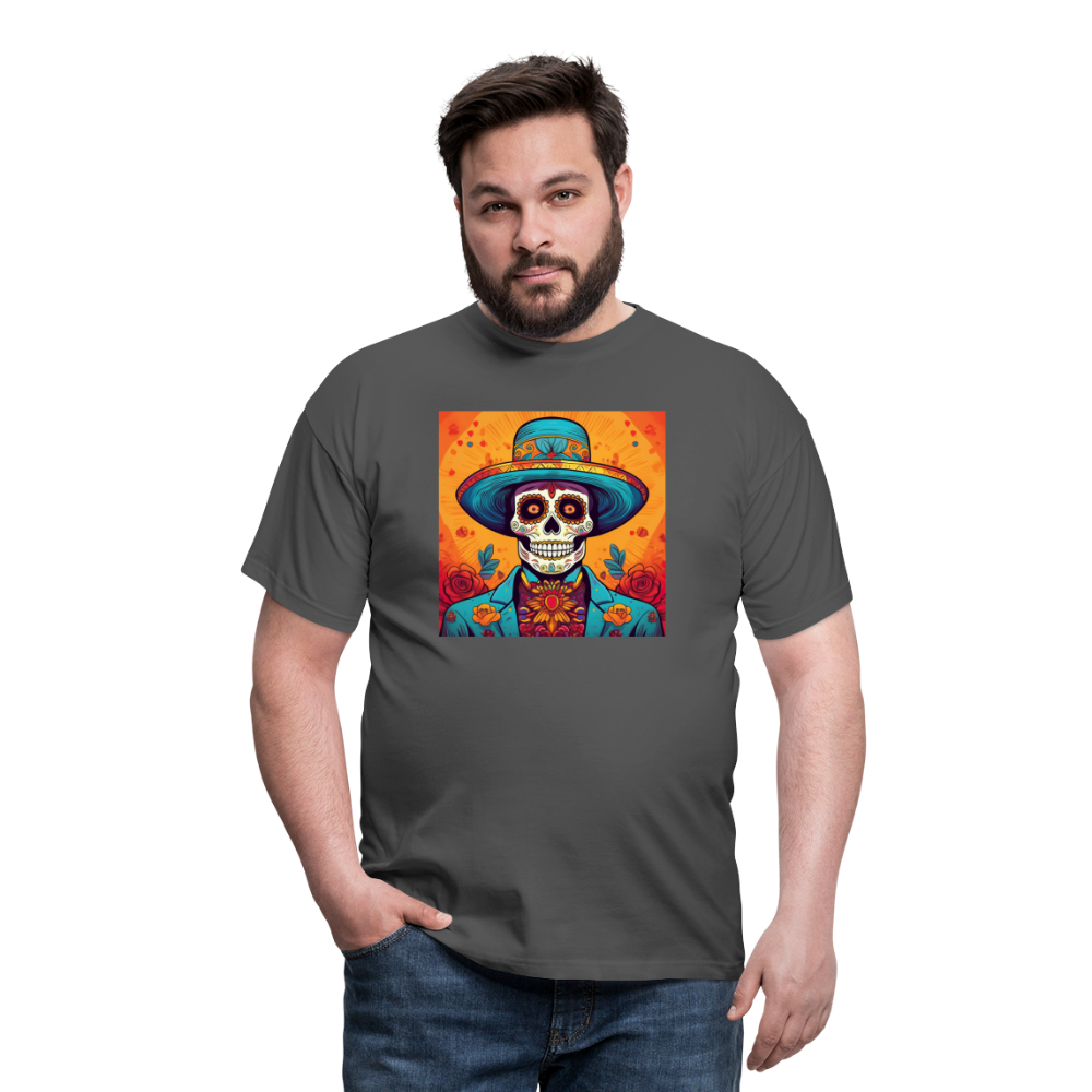 T-Shirt Mexico "Hombre Muerto" - Anthrazit