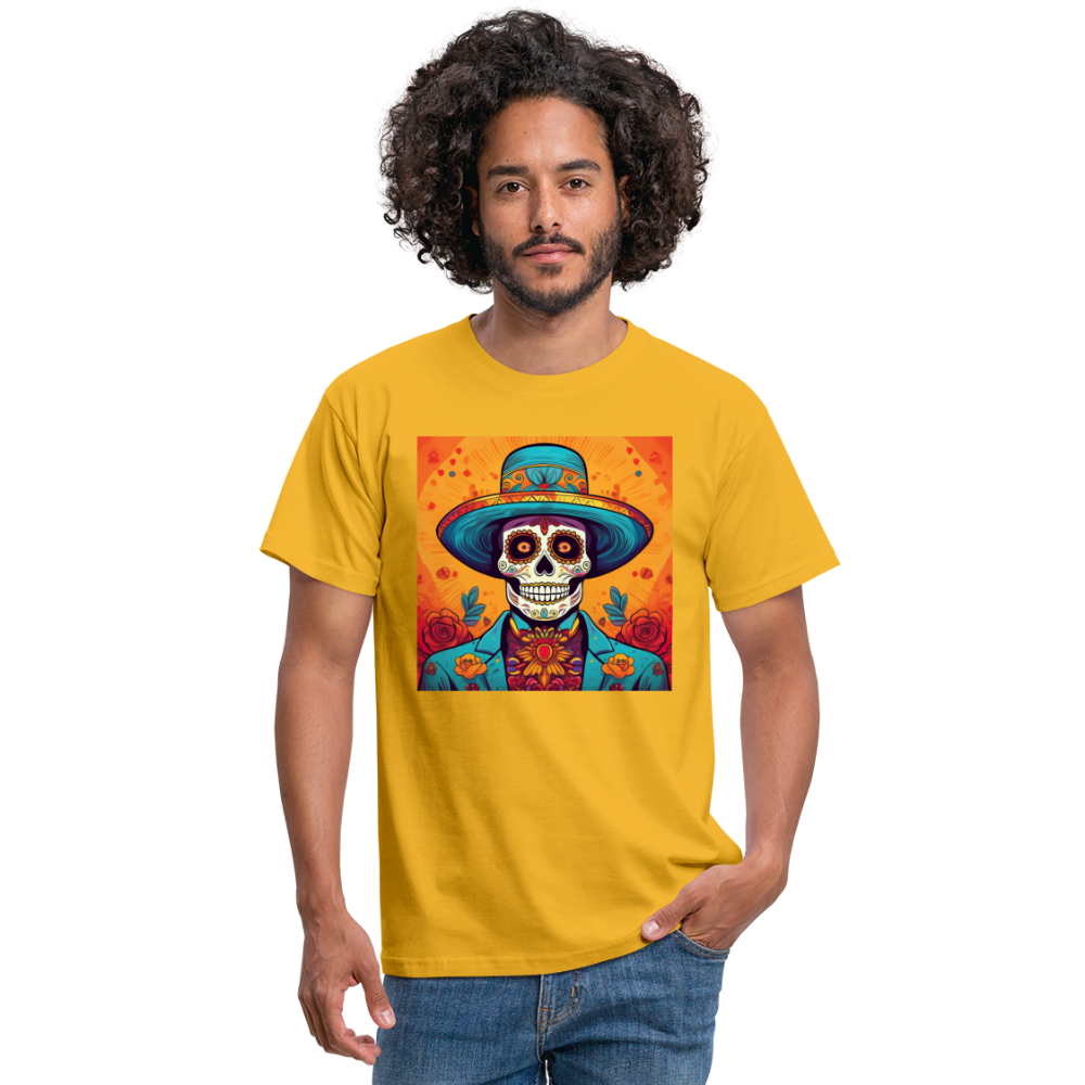 T-Shirt Mexico "Hombre Muerto" - Gelb