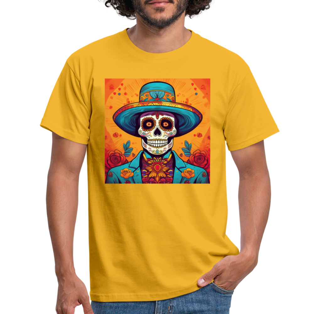 T-Shirt Mexico "Hombre Muerto" - Gelb