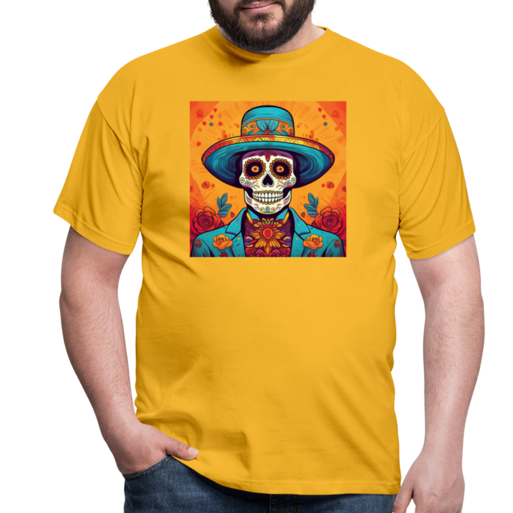 T-Shirt Mexico "Hombre Muerto" - Gelb