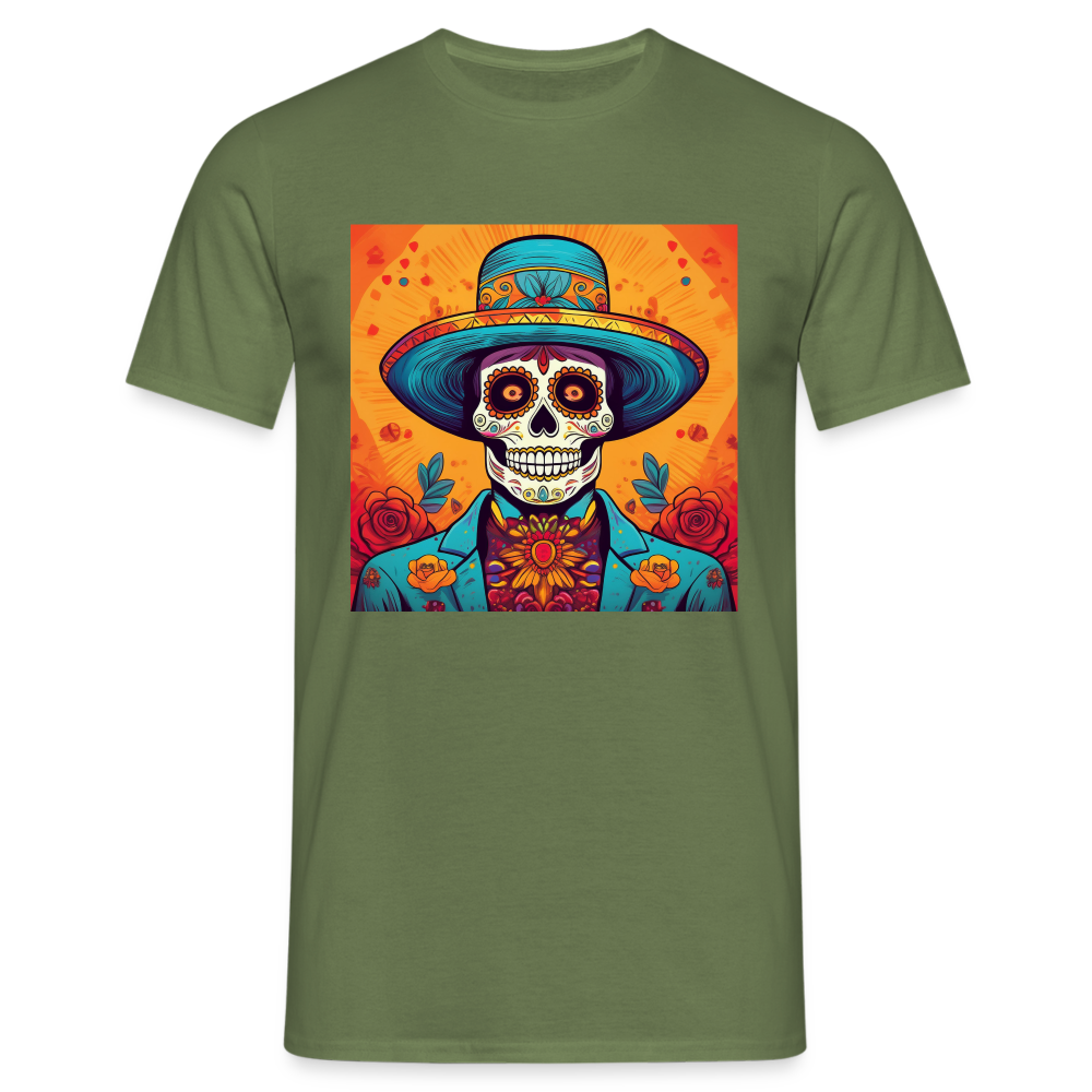 T-Shirt Mexico "Hombre Muerto" - Militärgrün