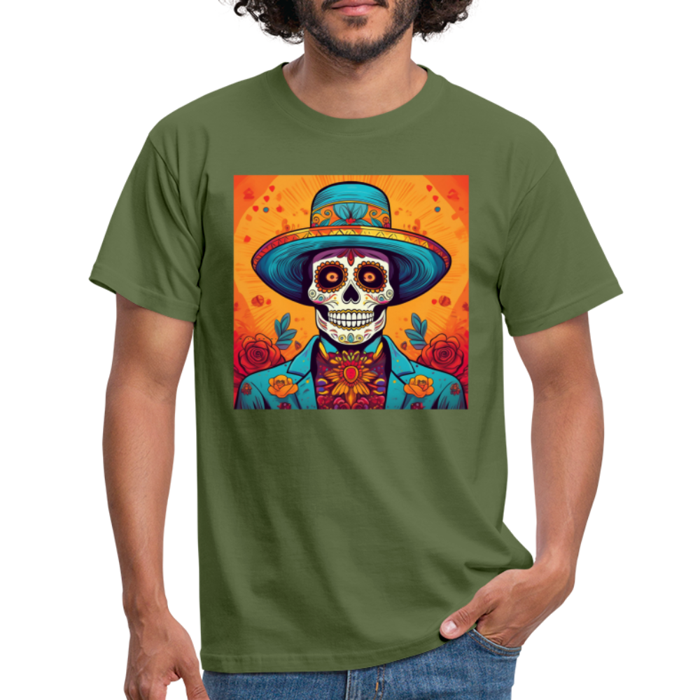 T-Shirt Mexico "Hombre Muerto" - Militärgrün