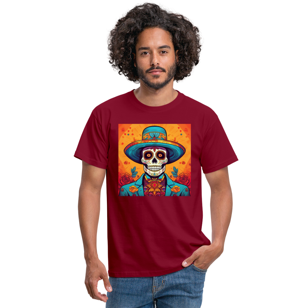 T-Shirt Mexico "Hombre Muerto" - Ziegelrot